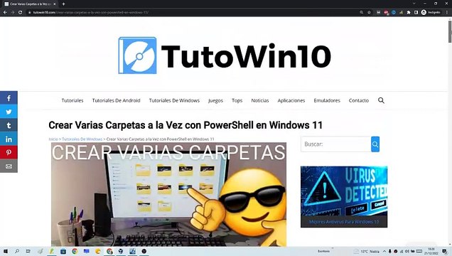CREAR VARIAS CARPETAS a la VEZ en WINDOWS 11 con POWERSHELL PASO a PASO