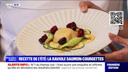Raviole de saumon et courgettes, ma recette estivale avec un chef
