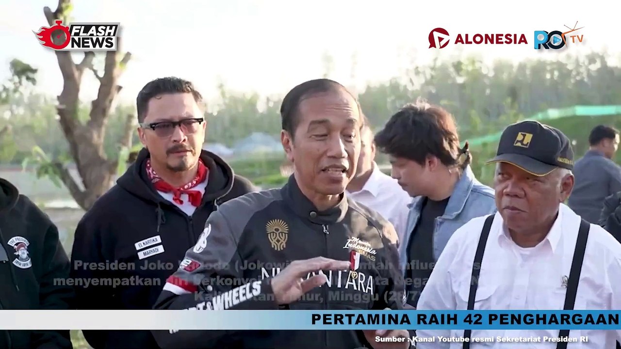 Statement Jokowi usai Motoran Bareng Artis dan Influencer di IKN