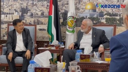 Kala Jusuf Kalla Bertemu Ismail Haniya, Serukan Hamas dan Fatah Bersatu demi Palestina