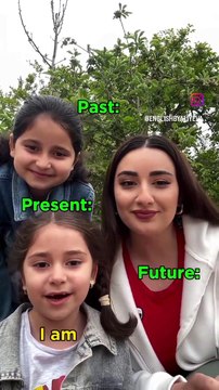 Tenses Past Future present beautiful girl