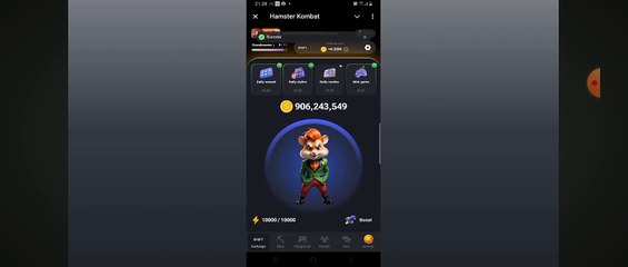 Mini game 31July hambster combo