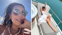 Thalía presume en Instagram su faceta más extrema al lanzarse desde lo más alto de un yate
