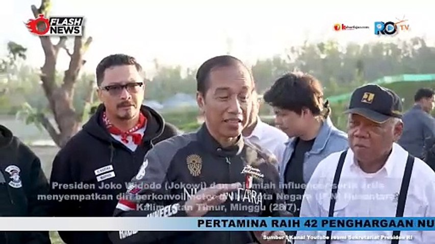 Pernyataan Presiden Jokowi Usai Motoran Bareng Artis dan Influencer di IKN