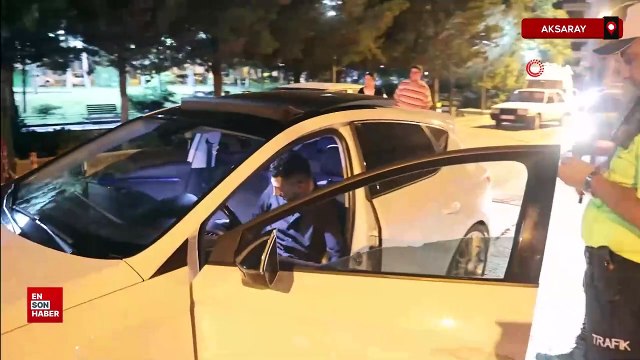 Aksaray'da bağlanan aracının egzoz sesinden vazgeçmeyen sürücü