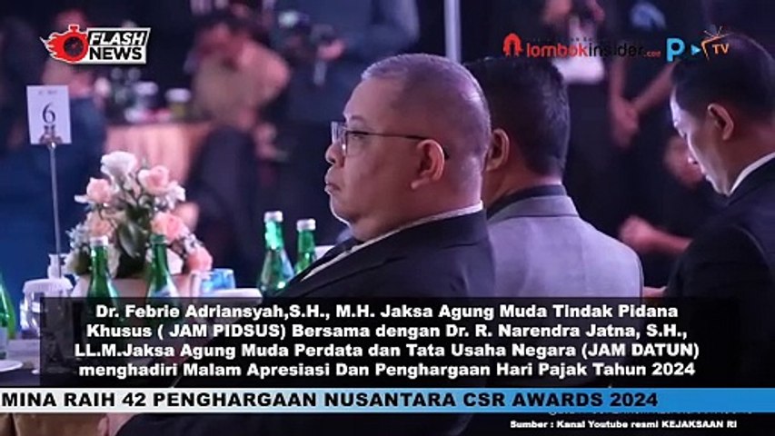 JAM PIDSUS DAN JAM DATUNTERIMA PENGHARGAAN PENDUKUNGREFORMASI PERPAJAKAN TAHUN 2024