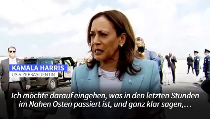 Harris: Israel "hat das Recht, sich gegen die Hisbollah zu verteidigen"