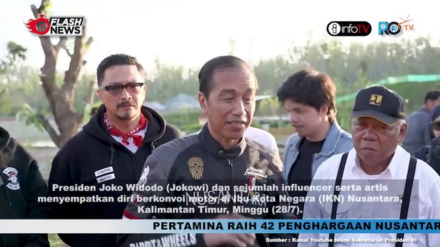 STATEMENT JOKOWI USAI MOTORAN BARENG ARTIS DAN INFLUENCER DI IKN