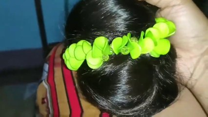 Silky Long hair play with bhabhi Different big bun style for long hair  your choice hair