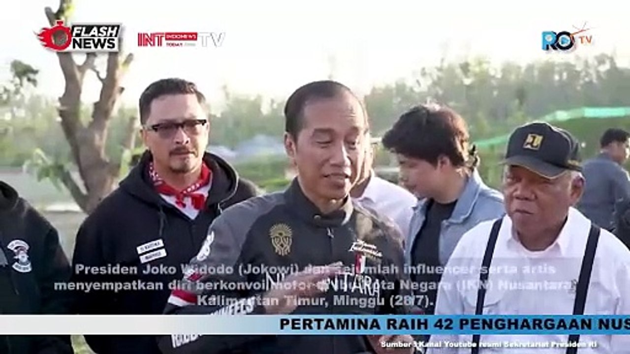 Statement Jokowi Usai Motoran Bareng Artis dan Influencer di IKN