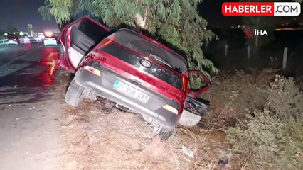 Otomobil ağaca çarptı, 2 kişi ağır yaralandı