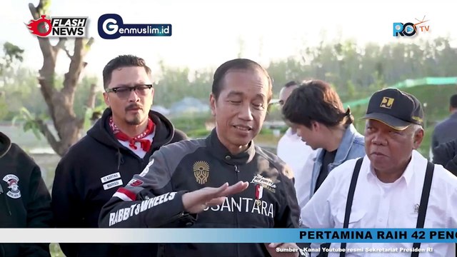 Statement Presiden Jokowi Usai Motoran Bareng Artis dan Influencer di IKN