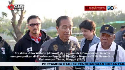 Statement Jokowi Setelah Motoran Bareng Artis di IKN