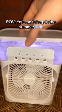 portable-air-conditioner-fan-usb-electric-fan-with-led-night-light-fine-mist-water-and-humidifier-function-led-night-light-water-mist-2 - 1