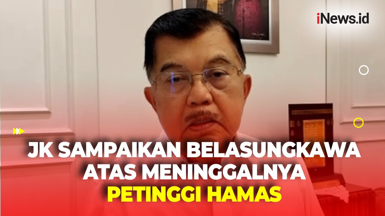 Ismail Haniyeh Tewas Terbunuh di Iran, Mantan Wapres RI Jusuf Kalla Sampaikan Belasungkawa