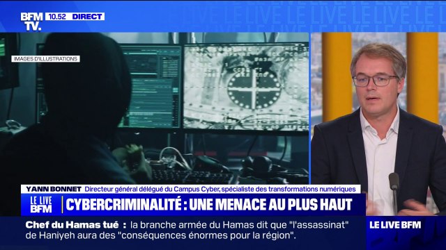 Cybercriminalité: cette menace nous concerne tous(...)ça peut avoir des incidences très concrètes dans notre vie , explique Yann Bonnet spécialiste des transformations numériques
