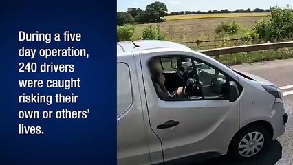 'Selfish' drivers caught doing things like manscaping on South Yorkshire's motorways