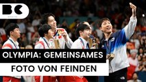 Nord- und Südkorea: Gemeinsames Siegerfoto bei Olympia geht um die Welt