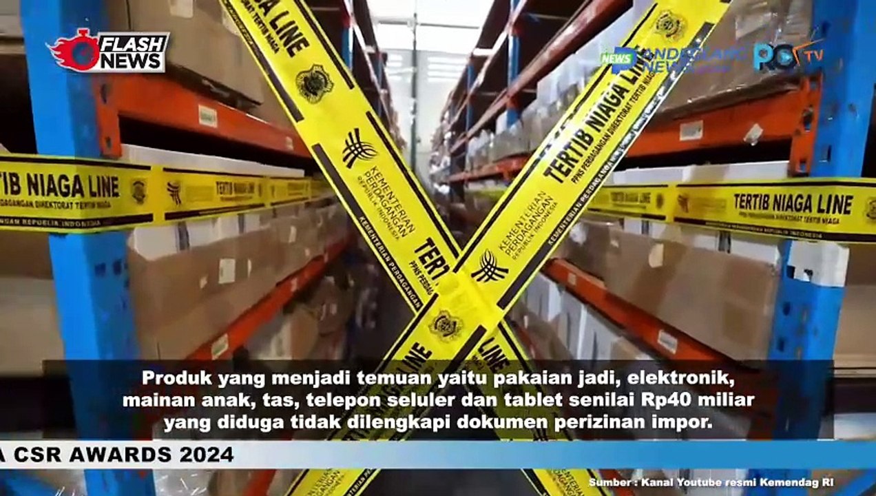 ZULKIFLI HASAN PIMPIN EKSPOSE BARANG ILEGAL SENILAI 40 MILIAR RUPIAH