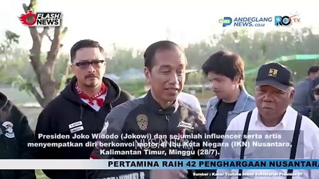 STATEMENT JOKOWI USAI MOTORAN BARENG ARTIS DAN INFLUENCER DI IKN