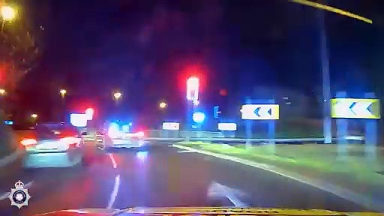 WATCH: Dangerous driver jailed after 12-minute police pursuit through Northampton