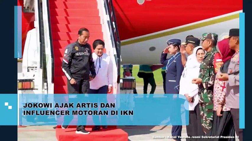 JOKOWI AJAK ARTIS DAN INFLUENCER MOTORAN DI IKN