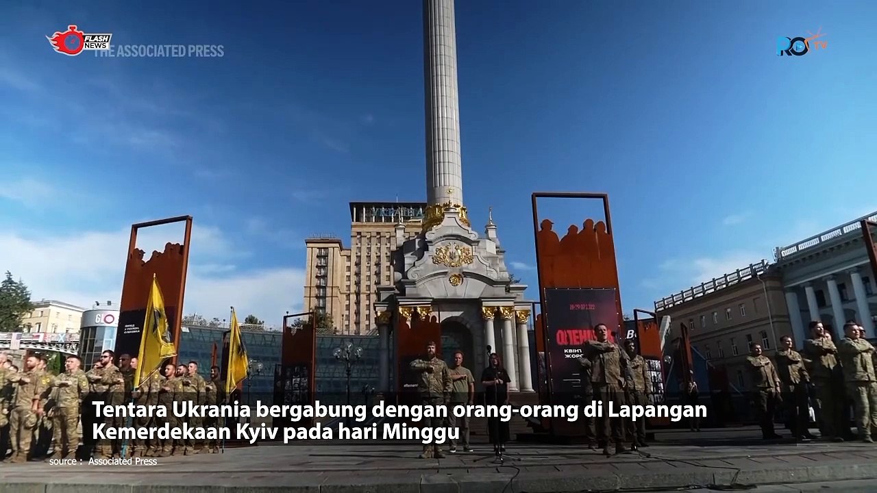 WARGA UKRAINA MENGHORMATI TENTARA YANG TEWAS DALAM LEDAKAN PENJARA DAN MENDESAK PEMERINTAH UNTUK MEMBEBASKAN TAHANAN