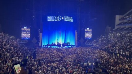 Fans erupt with joy as The Killers pause concert to show the culmination of Euro 2024 semi-final