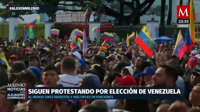 Protestas en Venezuela dejan 11 muertos y detenidos tras elección de Nicolás Maduro