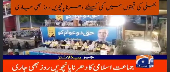 Jamat e Islami Dharna