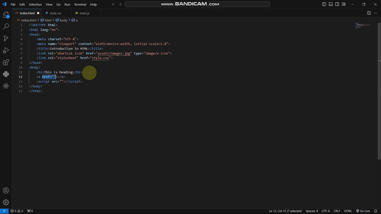 Html Main Tags | Select tag | Text Formatting