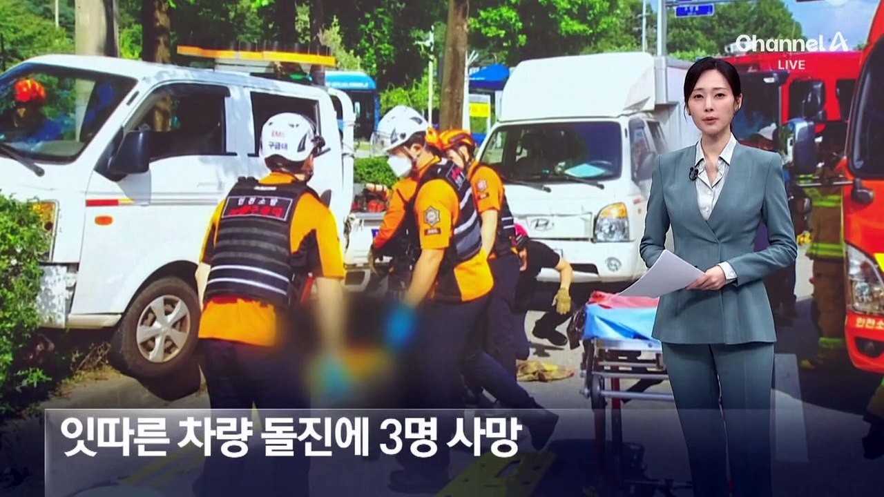 잇따른 차량 돌진에 3명 사망