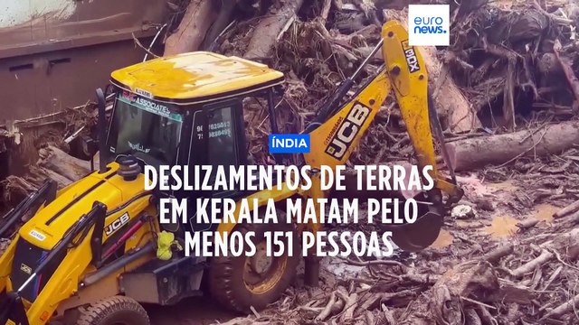 Sobe para mais de 150 o número de mortos em deslizamentos de terras na Índia