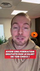 Obtenez une Formation Gratuite sur le Sujet de Votre Choix 🎓