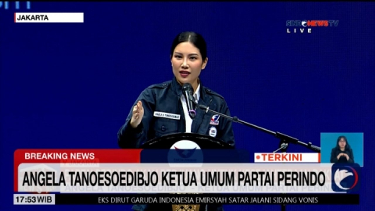 Diangkat Jadi Ketua Umum Baru Partai Perindo, Angela Tanoesoedibjo: Lima Tahun dari Sekarang Partai Perindo Harus Masuk Parlemen