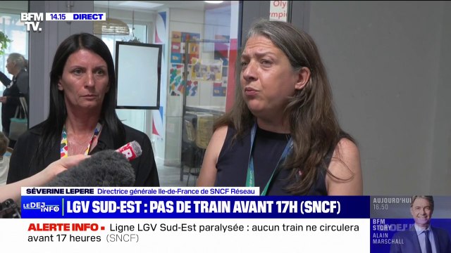 Incident sur le LGV Sud-Est: On pense pouvoir au mieux reprendre le trafic vers 17 heures , indique la directrice générale Île-de-France de SNCF Réseau