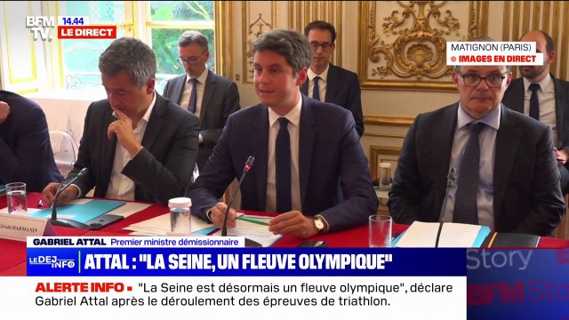 JO 2024: Nous ne baisserons pas la garde une seule seconde quelque soit la situation institutionnelle ou politique , déclare Gabriel Attal