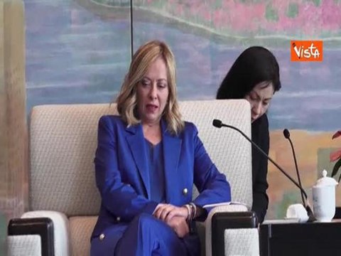 Meloni vede segr. Partito comunista di Shanghai: “Condivisa volontà rafforzare scambi in settori chiave”