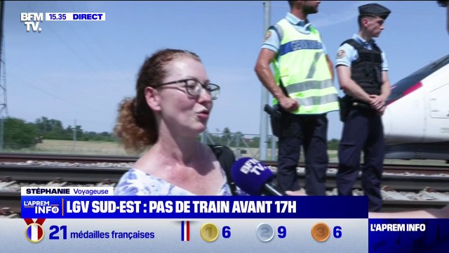 On a entendu un grand boum : Le témoignage d'une passagère du train heurté par un arbre responsable de l'interruption du trafic sur la ligne à grande vitesse Sud-Est