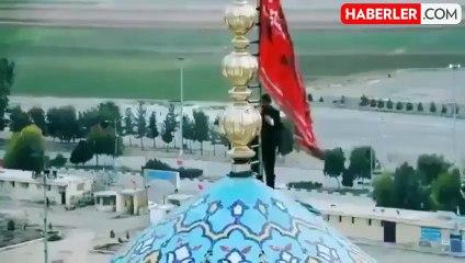 İran'da İsmail Haniye'ye suikast sonrası intikam bayrağı göndere çekildi