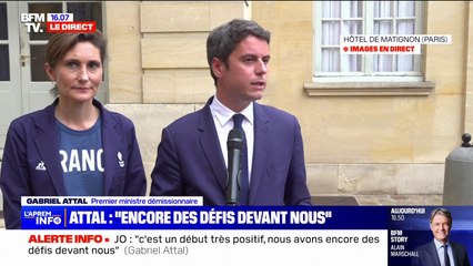 Pour Gabriel Attal, la première semaine des Jeux olympiques est "une réussite d'un point de vue sécuritaire"