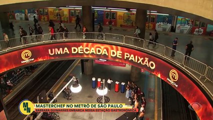 MasterChef desembarca no metrô de São Paulo e participantes precisam cozinhar para 300 pessoas