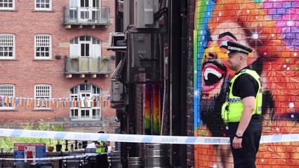 Forensics teams continue work at scene of suspected assault on Call Lane, Leeds