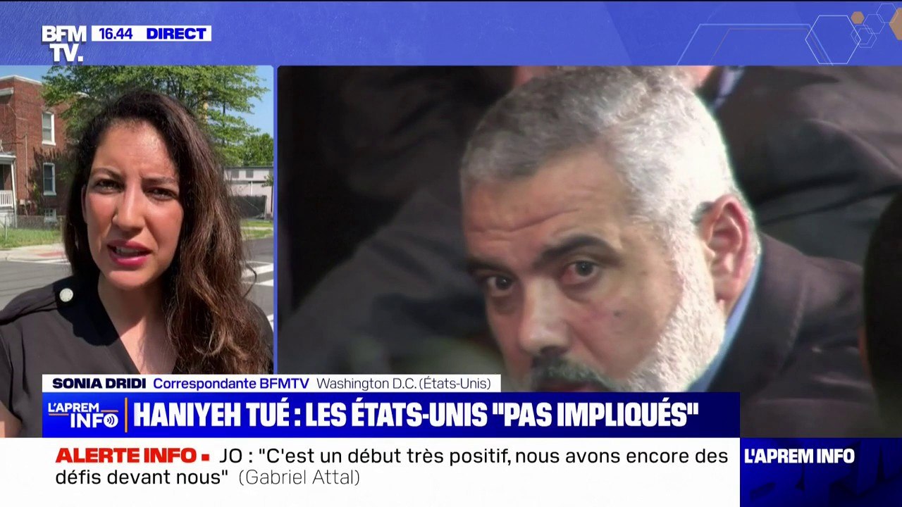 Mort d'Ismaïl Haniyeh: les États-Unis "pas impliqués" d'après le secrétaire d'État américain Antony Blinken