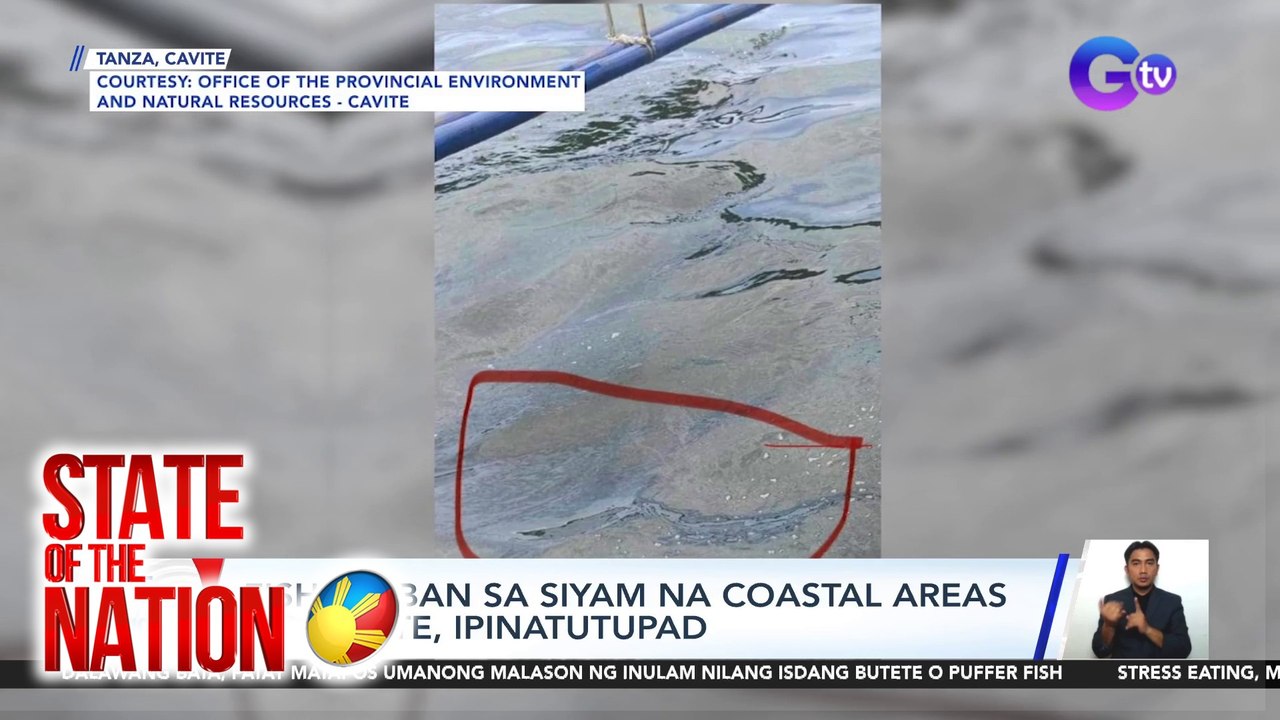 State of calamity, idineklara sa walong lugar sa Cavite kasunod ng pagkalat ng oil spill | SONA