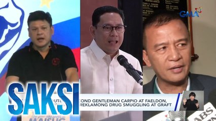 Rep. Duterte, Second Gentleman Carpio at Faeldon, sinampahan ng reklamong drug smuggling at graft | Saksi