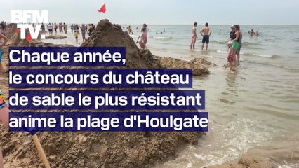 Voici le concours du château de sable le plus résistant qui anime chaque année la plage d'Houlgate