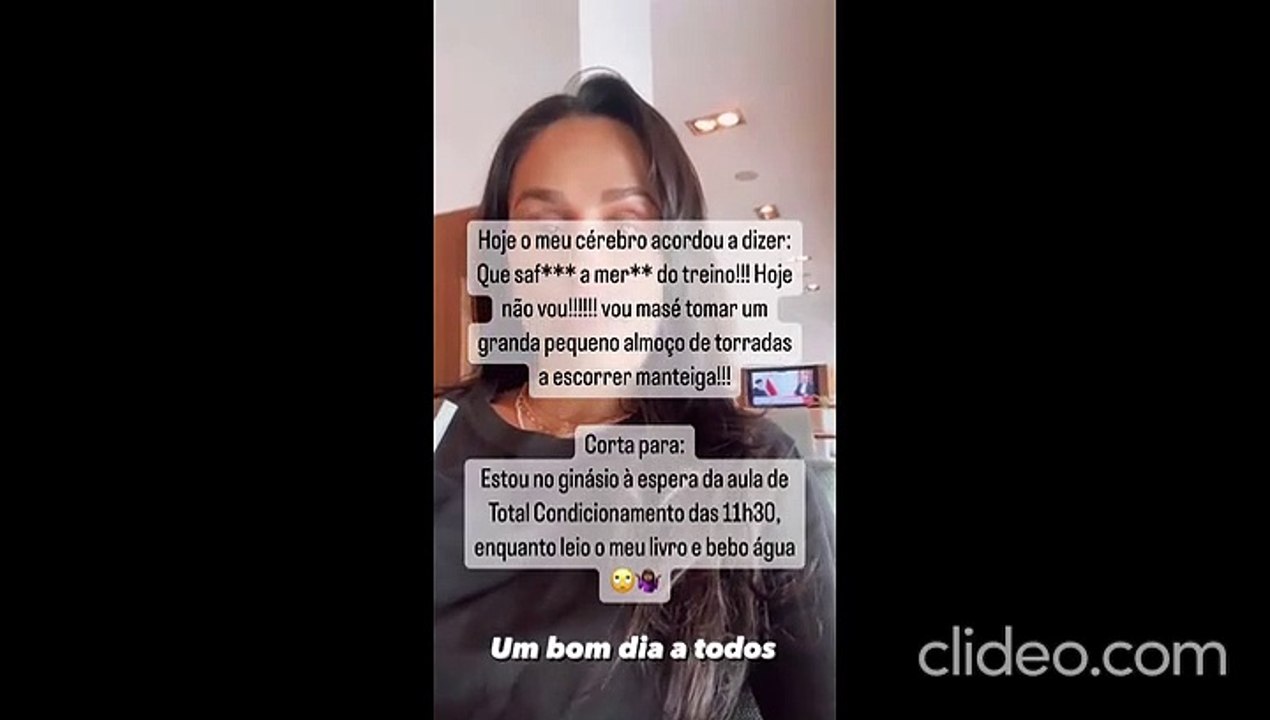 Rita Pereira sobre partilha no ginásio