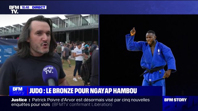 JO 2024: Le Français Maxime-Gaël Ngayap Hambou décroche la médaille de bronze au judo