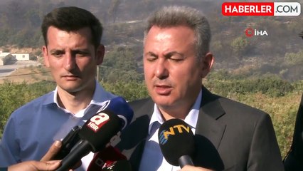 Vali Elban: Yangın henüz kontrol altına alınmadı ama enerjisi bir miktar düşürüldü